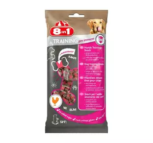 Ласощі для собак 8 в 1 Training Міні-кісточки для імунітету собак з куркою 100 г Ласощі для собак 8 в 1 Training Міні-кісточки для імунітету собак з куркою 100 г