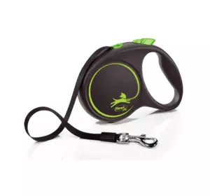 Flexi Black Design L поводок-рулетка (5м, до 50кг, стрічка) Flexi Black Design L поводок-рулетка (5м, до 50кг, стрічка)