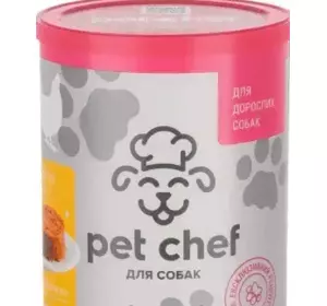 Консерви для собак Пет Шеф Pet Chef паштет м'ясний для дорослих собак з куркою 360 г Консерви для собак Пет Шеф Pet Chef паштет м'ясний для дорослих собак з куркою 360 г
