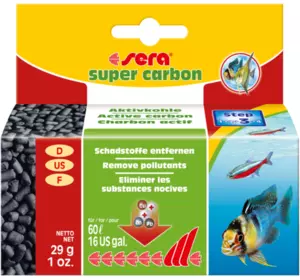 Sera супер карбон (sera super carbon) Спеціальне активоване вугілля для внутрішніх фільтрів Sera супер карбон (sera super carbon) Спеціальне активоване вугілля для внутрішніх фільтрів