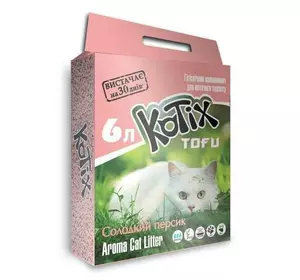 Наповнювач для котячого туалету Kotix Тофу Honey Peach Соєвий грудкувальний 2.55 кг (6 л) Наповнювач для котячого туалету Kotix Тофу Honey Peach Соєвий грудкувальний 2.55 кг (6 л)