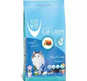 Van Cat аромат Марсельське мило наповнювач бентонітовий 5 кг Van Cat аромат Марсельське мило наповнювач бентонітовий 5 кг