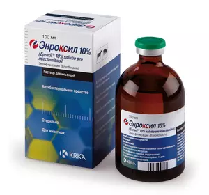 Енроксил 10% 100 мл KRKA Словаччина Енроксил 10% 100 мл KRKA Словаччина