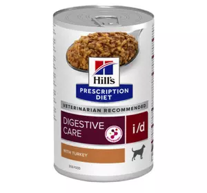Хіллс Hill’s PRESCRIPTION DIET i/d Digestive Care Вологий корм для собак догляд за травленням, з індичкою (консерва), 360 г Хіллс Hill’s PRESCRIPTION DIET i/d Digestive Care Вологий корм для собак догляд за травленням, з індичкою (консерва), 360 г