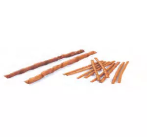 Копченая свиная спиральная палочка 13 см‚ 5' (6-7гр) Копченая свиная спиральная палочка 13 см‚ 5' (6-7гр)