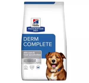 Сухий корм для собак Хіллс Hills PD Derm Complete 12 кг при харчовій алергії Сухий корм для собак Хіллс Hills PD Derm Complete 12 кг при харчовій алергії