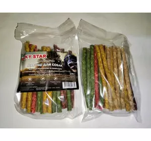 LUCKY STAR ласощі для собак палички мікс 200 г (12 см/ 25 шт) LUCKY STAR ласощі для собак палички мікс 200 г (12 см/ 25 шт)