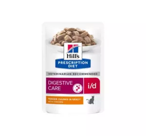 Пауч Hills Feline i/d Chicken (курка) вологий корм для котів при захворюваннях ШКТ, панкреатиті, діареї 85 г Пауч Hills Feline i/d Chicken (курка) вологий корм для котів при захворюваннях ШКТ, панкреатиті, діареї 85 г