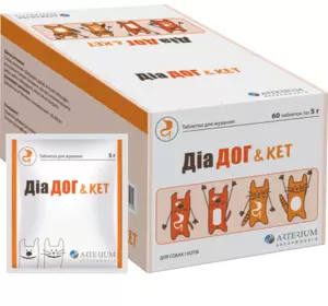 ДіаДог&Кет №1 таблетка 5 г Артеріум ДіаДог&Кет №1 таблетка 5 г Артеріум