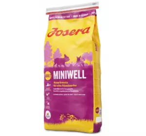 Сухий корм Josera Miniwell (Йозера Мінівель) для дорослих мініатюрних порід, 10 кг Сухий корм Josera Miniwell (Йозера Мінівель) для дорослих мініатюрних порід, 10 кг
