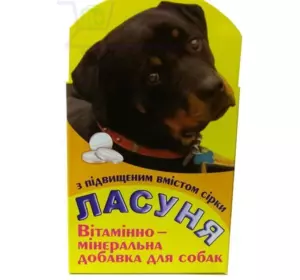 "Ласуня Сірка" - вітамінно-мінеральна добавка для собак (100 табл.), Норіс