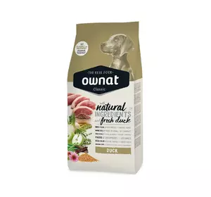 Ownat Classic Duck (Dog) - корм для дорослих собак усіх типів порід з качкою 4 кг Ownat Classic Duck (Dog) - корм для дорослих собак усіх типів порід з качкою 4 кг