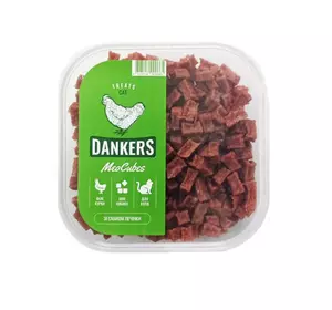 Смачні ласощі MeoCubes курячі міні-кубики для котів зі смаком печінки, 100 г Смачні ласощі MeoCubes курячі міні-кубики для котів зі смаком печінки, 100 г