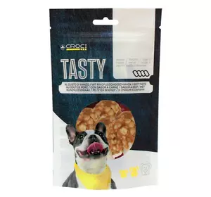 Ласощі Croci Tasty курячі стегенця для собак з рисом 80 г Ласощі Croci Tasty курячі стегенця для собак з рисом 80 г