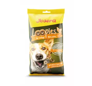 Ласощі для собак Josera Loopies Geflugel (Йозера Лупіс Гефлюгель) з домашньою птицею, 150 г Ласощі для собак Josera Loopies Geflugel (Йозера Лупіс Гефлюгель) з домашньою птицею, 150 г