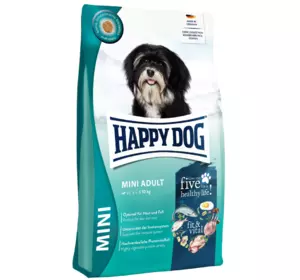 Сухий корм Happy Dog Fit&Vital Mini Adult для дорослих собак дрібних порід (вагою до 10 кг), 4 кг
