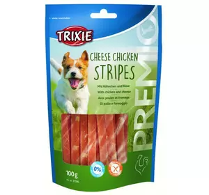 Trixie TX-31586 Premio Cheese Chicken Stripes 100 г - ласощі для собак з куркою і сиром
