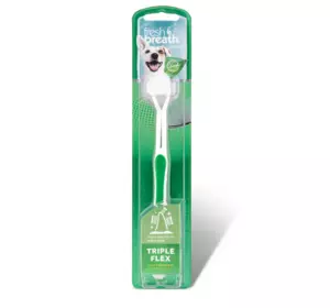 Зубная щетка для собак TropiClean TripleFlex для средних и больших пород (средняя жесткость) Зубная щетка для собак TropiClean TripleFlex для средних и больших пород (средняя жесткость)