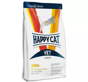 Сухий дієтичний корм Happy Cat VET Diet Renal для котів з хворобами нирок, 1 кг Сухий дієтичний корм Happy Cat VET Diet Renal для котів з хворобами нирок, 1 кг