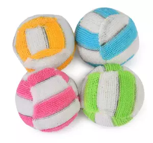 М'ячик для кішок смугастий з брязкальцем 4 см М'ячик для кішок смугастий з брязкальцем 4 см