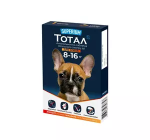 Антигельмінтна таблетка Superium Тотал тотального спектру дії для собак 16 - 30 кг
