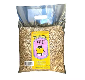 Універсальний гігієнічний наповнювач WonderCat деревний наповнювач з поглинаючим ефектом, 2.5 кг Універсальний гігієнічний наповнювач WonderCat деревний наповнювач з поглинаючим ефектом, 2.5 кг
