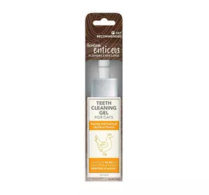 Гель для чищення зубів для котів TropiClean зі смаком маринованої курки з медом, 59 мл Гель для чищення зубів для котів TropiClean зі смаком маринованої курки з медом, 59 мл