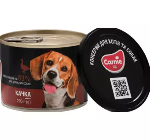 Консерви для собак Карні Carnie паштет м'ясний для дорослих собак з качкою 200 г Консерви для собак Карні Carnie паштет м'ясний для дорослих собак з качкою 200 г