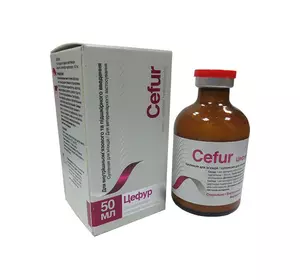 Цефур 50 мл ін'єкційний O.L.KAR (Цефтиофур) Цефур 50 мл ін'єкційний O.L.KAR (Цефтиофур)