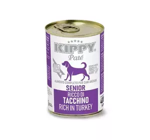 Вологий корм KIPPY Senior Rich in Turkey паштет з індичкою для літніх собак 400 г Вологий корм KIPPY Senior Rich in Turkey паштет з індичкою для літніх собак 400 г