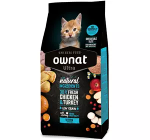 Сухий корм для кошенят Овнат Ownat Ultra з куркою та індичкою, 1.5 кг Сухий корм для кошенят Овнат Ownat Ultra з куркою та індичкою, 1.5 кг