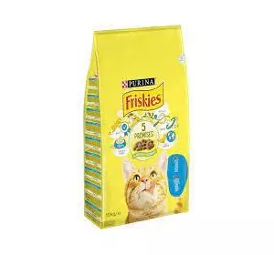 Сухий корм Фріскіс Friskies для котів з лососем та овочами 10 кг