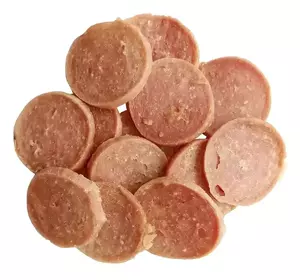 Ласощі для собак медальйони з м'яса курки 100 г Ласощі для собак медальйони з м'яса курки 100 г