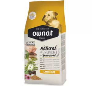 Овнат Ownat Classic Lamb & Rice (Dog) сухий корм для дорослих собак з ягням і рисом 4 кг Овнат Ownat Classic Lamb & Rice (Dog) сухий корм для дорослих собак з ягням і рисом 4 кг