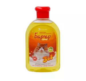 Шампунь Бар’єр супер 3 в 1 протипаразитарний для довгошерстих котів 300 мл Продукт Шампунь Бар’єр супер 3 в 1 протипаразитарний для довгошерстих котів 300 мл Продукт