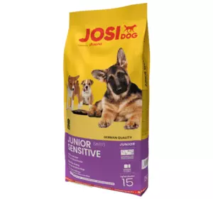 Сухий корм Josera JosiDog Junior Sensitive (ЙозіДог Юніор Сенсітів) для цуценят з чутливим травленням, 15 кг Сухий корм Josera JosiDog Junior Sensitive (ЙозіДог Юніор Сенсітів) для цуценят з чутливим травленням, 15 кг