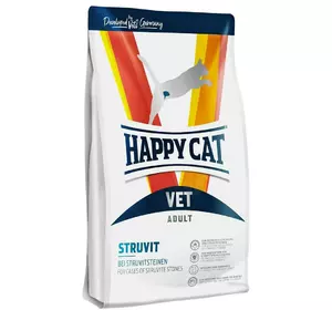 Сухий дієтичний корм Happy Cat VET Diet Struvit для котів із сечокам'яною хворобою, 1 кг Сухий дієтичний корм Happy Cat VET Diet Struvit для котів із сечокам'яною хворобою, 1 кг