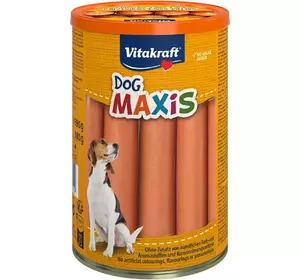 Сосиски без оболонки для собак Вітакрафт Vitakraft Dog Maxis беззернові ласощі для всіх порід собак, 180 г (6 шт) Сосиски без оболонки для собак Вітакрафт Vitakraft Dog Maxis беззернові ласощі для всіх порід собак, 180 г (6 шт)