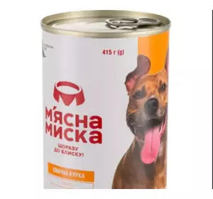 "Pet Chef"-М'ясна миска паштет курка для дорослих собак, 415 г "Pet Chef"-М'ясна миска паштет курка для дорослих собак, 415 г