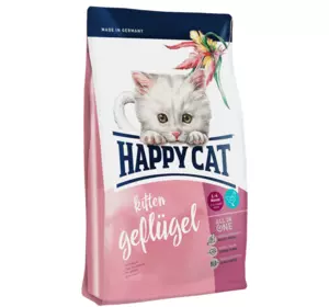 Happy Cat Kitten Geflugel 4кг корм для кошенят з 5 тижнів до 4 місяців Happy Cat Kitten Geflugel 4кг корм для кошенят з 5 тижнів до 4 місяців
