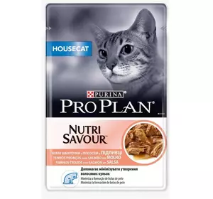 Вологий корм для кішок Purina Pro Plan Housecat Nutrisavour з лососем 85 г Вологий корм для кішок Purina Pro Plan Housecat Nutrisavour з лососем 85 г
