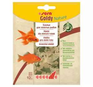 Корм для риб Sera Goldy Nature (Сера Голді) пластівці для золотих рибок 12 г Корм для риб Sera Goldy Nature (Сера Голді) пластівці для золотих рибок 12 г