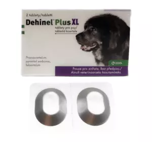 Dehinel Plus XL (Дехінел Плюс XL) від гельмінтів для великих собак (1 таблетка), KRKA (термін до 10.2025р)