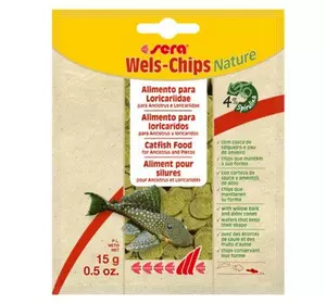 Корм для риб Sera Catfish Chips Nature (Сера КетФіш) чіпси для сомиків 15 г Корм для риб Sera Catfish Chips Nature (Сера КетФіш) чіпси для сомиків 15 г