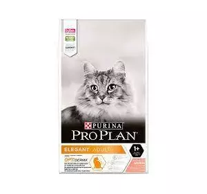 Сухий корм Purina Pro Plan Elegant для кішок з чутливою шкірою та ведення шерсті з лососем 10 кг
