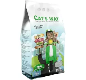 Наповнювач для котячого туалету Cat's Way Aloe Vera бентонітовий 5 л Зелений Наповнювач для котячого туалету Cat's Way Aloe Vera бентонітовий 5 л Зелений