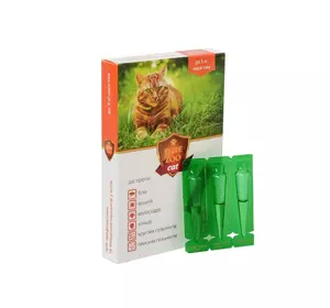 Краплі комплексні противопаразитарні Elite Zoo cat вага 1 - 5 кг (3 ампули х 0,5 мл) Продукт Краплі комплексні противопаразитарні Elite Zoo cat вага 1 - 5 кг (3 ампули х 0,5 мл) Продукт