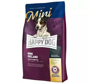 Happy Dog Mini Irland корм для малих порід собак з м'ясом лосося та кролика, 800 г