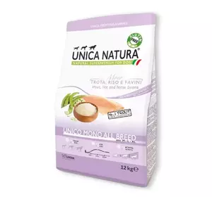 Сухий корм для собак усіх порід Геда Gheda Unica Natura Unico All breed Mono корм для собак монобілковий з фореллю, 12 кг Сухий корм для собак усіх порід Геда Gheda Unica Natura Unico All breed Mono корм для собак монобілковий з фореллю, 12 кг