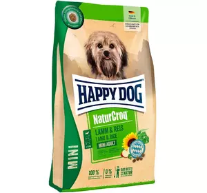 Happy Dog NaturCroq Mini Lamm&Reis сухий корм для собак маленьких порід з ягнятком та рисом, 4 кг
